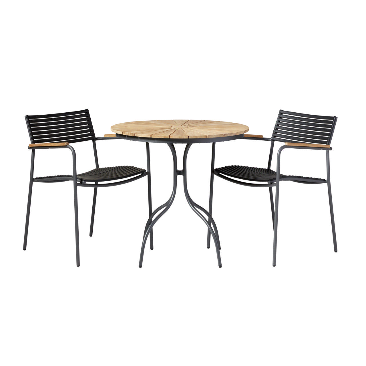 Ellen/Mood Air Cafe sæt, 1 bord +2 stole