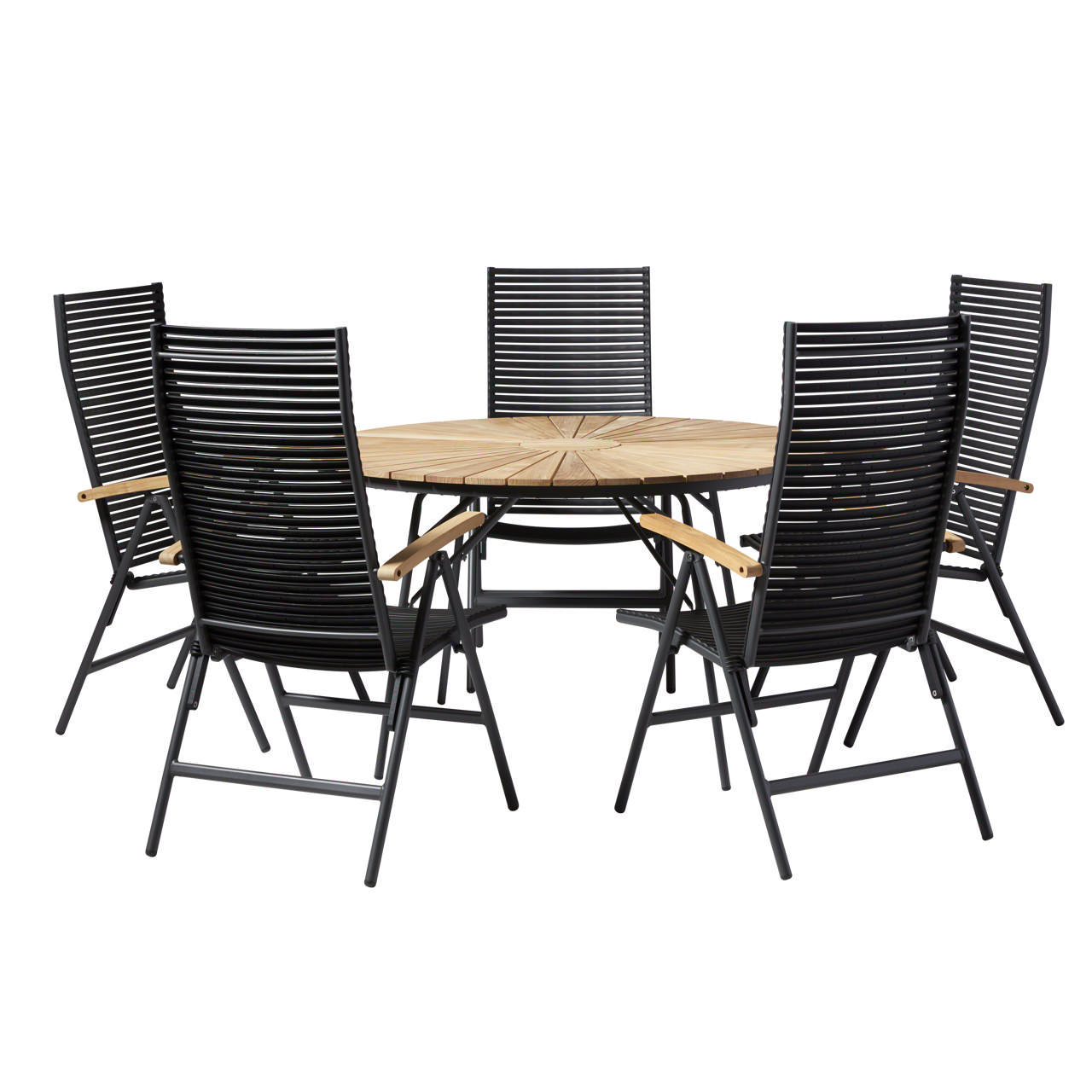 Ellen/Mood Position Sæt/ 1 bord+5 stole