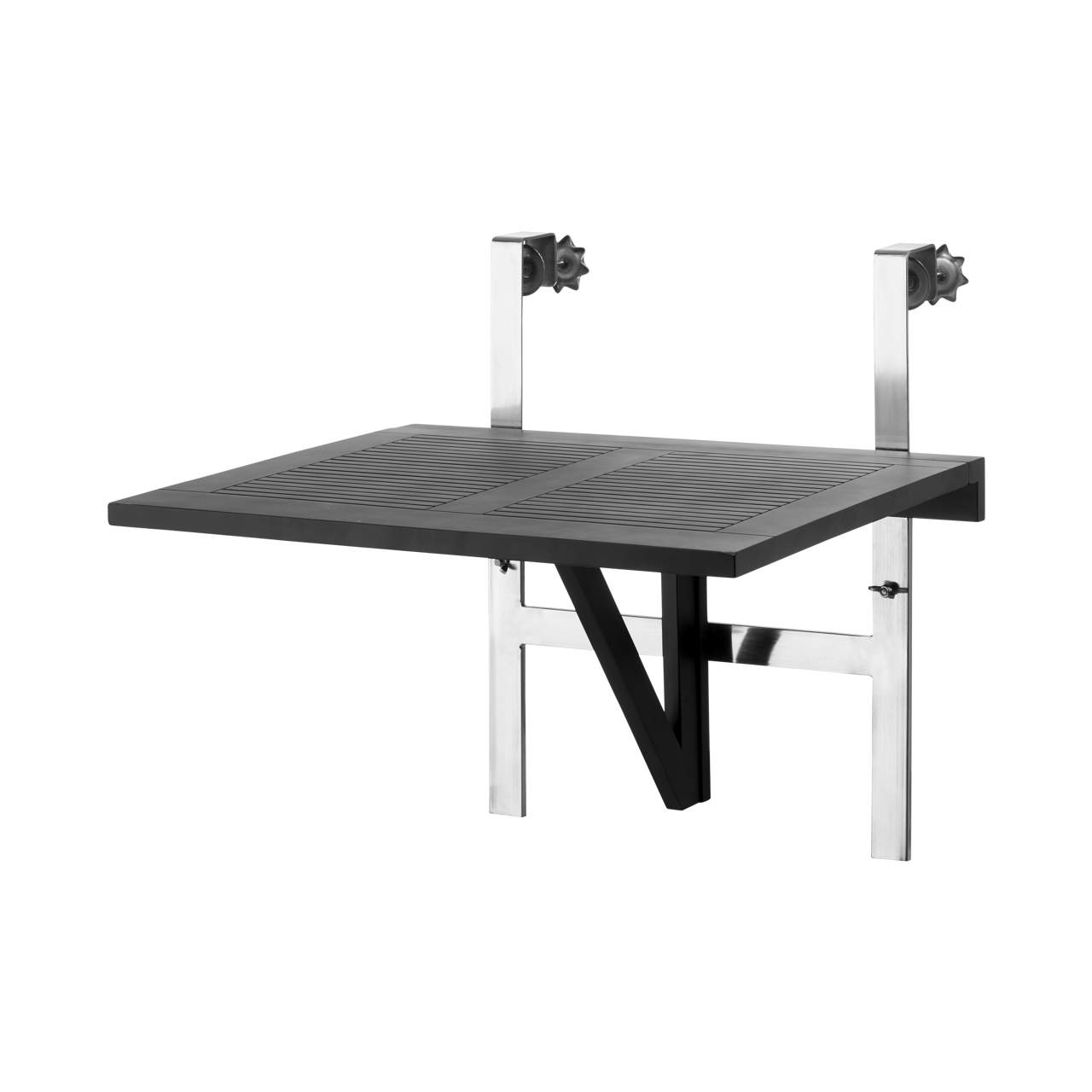 Balkon bord 65x51cm mat sort