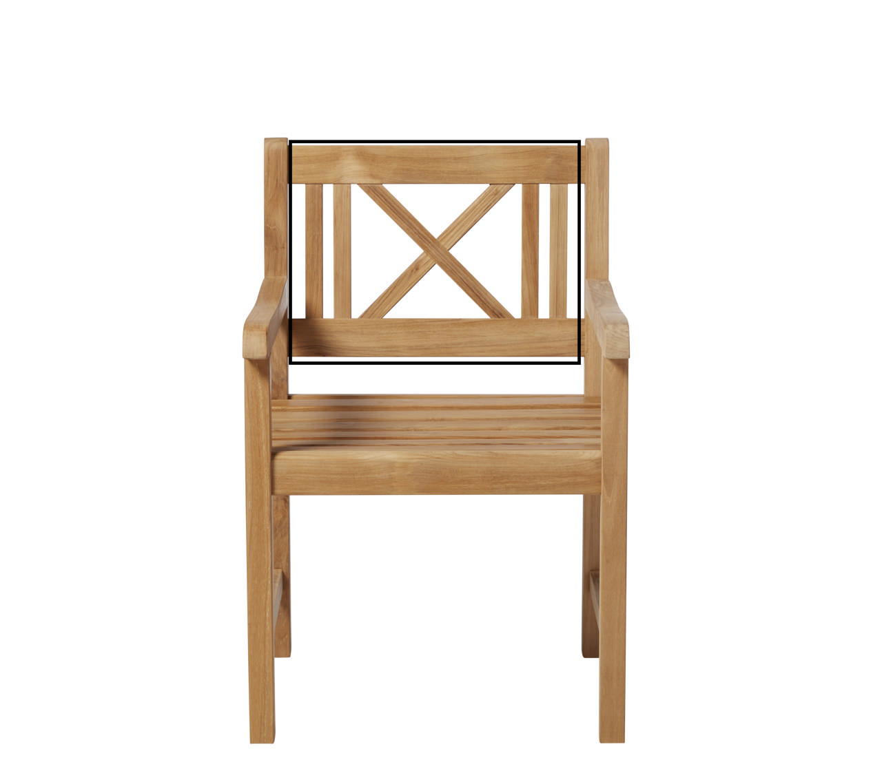 Ryg til Rosenborg stol BILKA teak