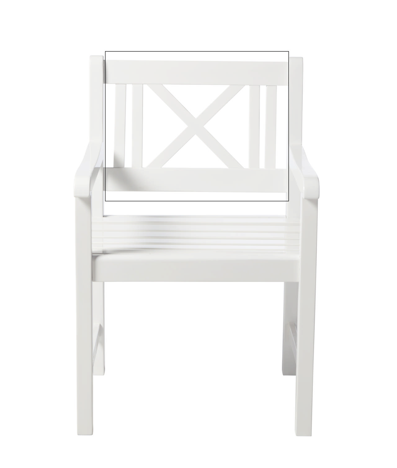 Ryg til Rosenborg stol BILKA PU hvid