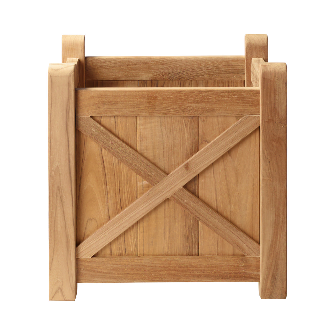 Rosenborg plantekasse 40x40x40cm teak